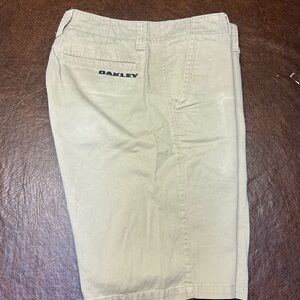 Oakley Men's Khaki Flat Front Shorts